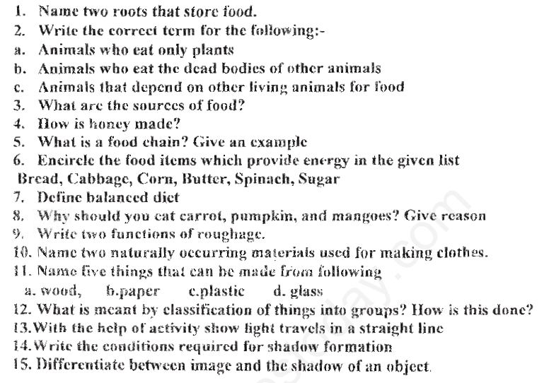 class 6 assignments 16 week